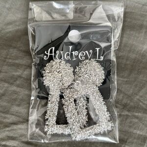 Unique Vintage Audrey L Silver Earrings